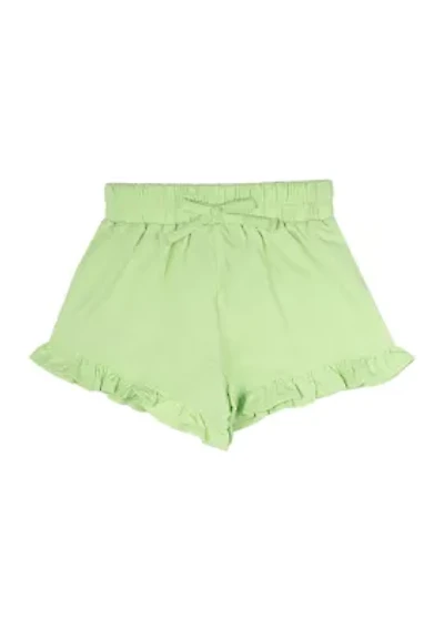 Toddler Girls Solid Flutter Hem Shorts