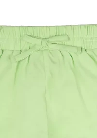 Toddler Girls Solid Flutter Hem Shorts