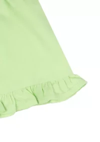 Toddler Girls Solid Flutter Hem Shorts