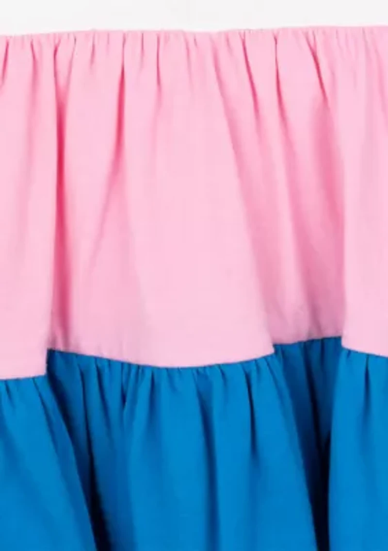 Toddler Girls Flamingo Graphic Tiered Dress