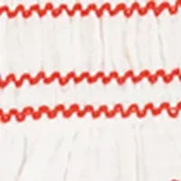 Baby Girls Smocked Tank Top and Denim Shorts Set