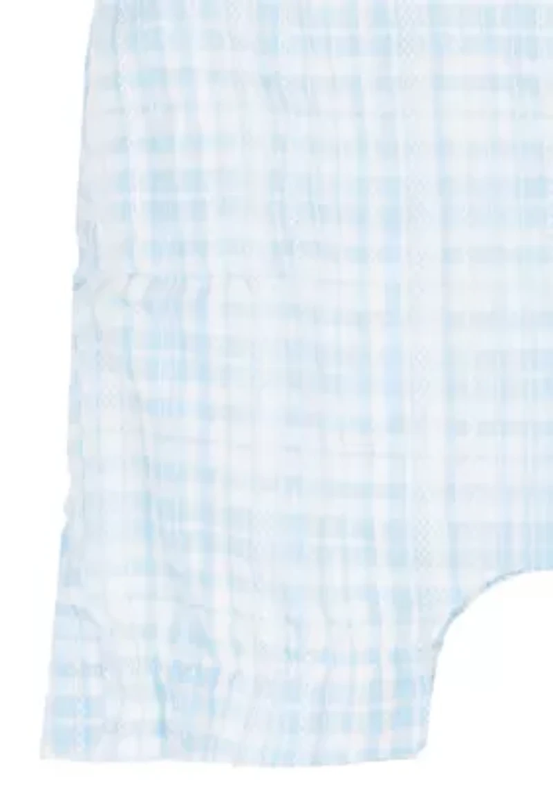 Baby Girls Gingham Romper with Bow