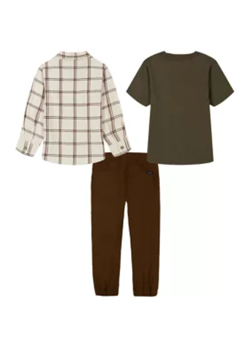 Toddler Boys 3 Piece Woven Pants Set