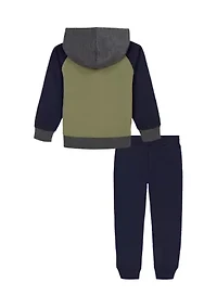 Toddler Boys Two Piece Fleece Jogger Set