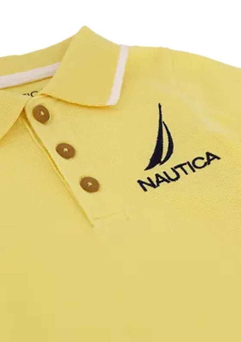 Toddler Boys Polo Bodysuit and Shorts Set