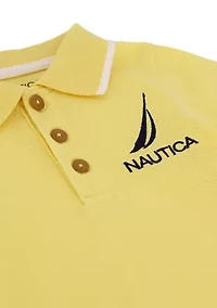 Toddler Boys Polo Bodysuit and Shorts Set