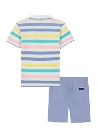 Baby Boys Polo Shirt and Shorts Set