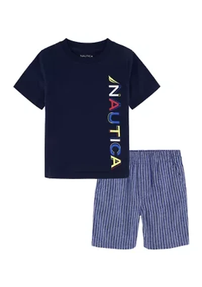 Toddler Boys Graphic T-Shirt and Shorts Set
