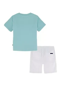 Toddler Boys Graphic Shorts and Shirt Set