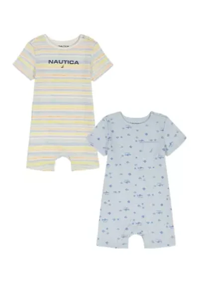 Baby Boys Knit Rompers Set