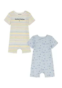 Baby Boys Knit Rompers Set