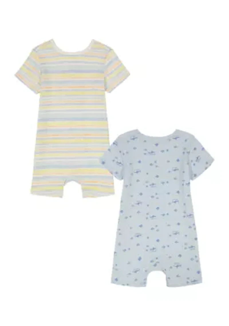 Baby Boys Knit Rompers Set
