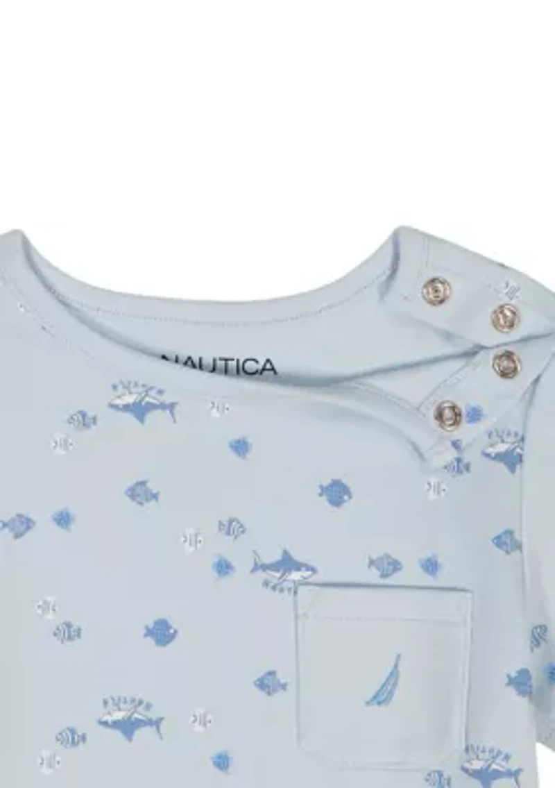 Baby Boys Knit Rompers Set