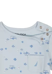Baby Boys Knit Rompers Set