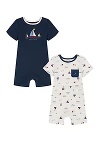 Baby Boys 2 Pack Romper Set