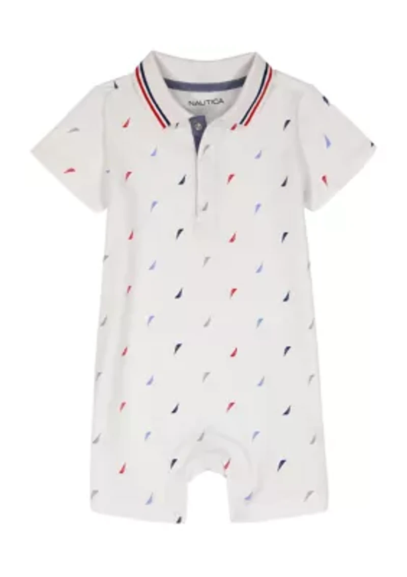 Baby Boys Piqué Romper