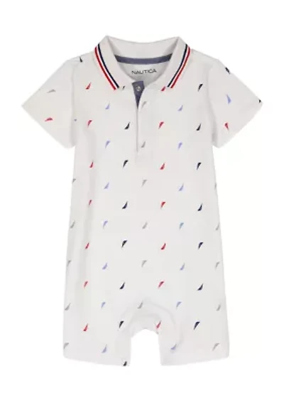 Baby Boys Piqué Romper