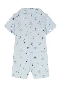 Baby Boys Woven Romper