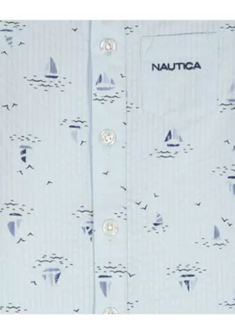 Baby Boys Woven Romper