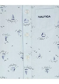 Baby Boys Woven Romper