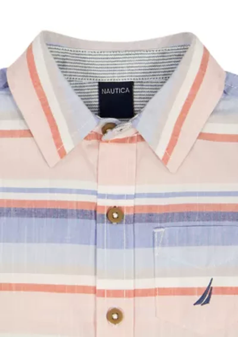 Baby Boys Woven T-Shirt Shorts Set