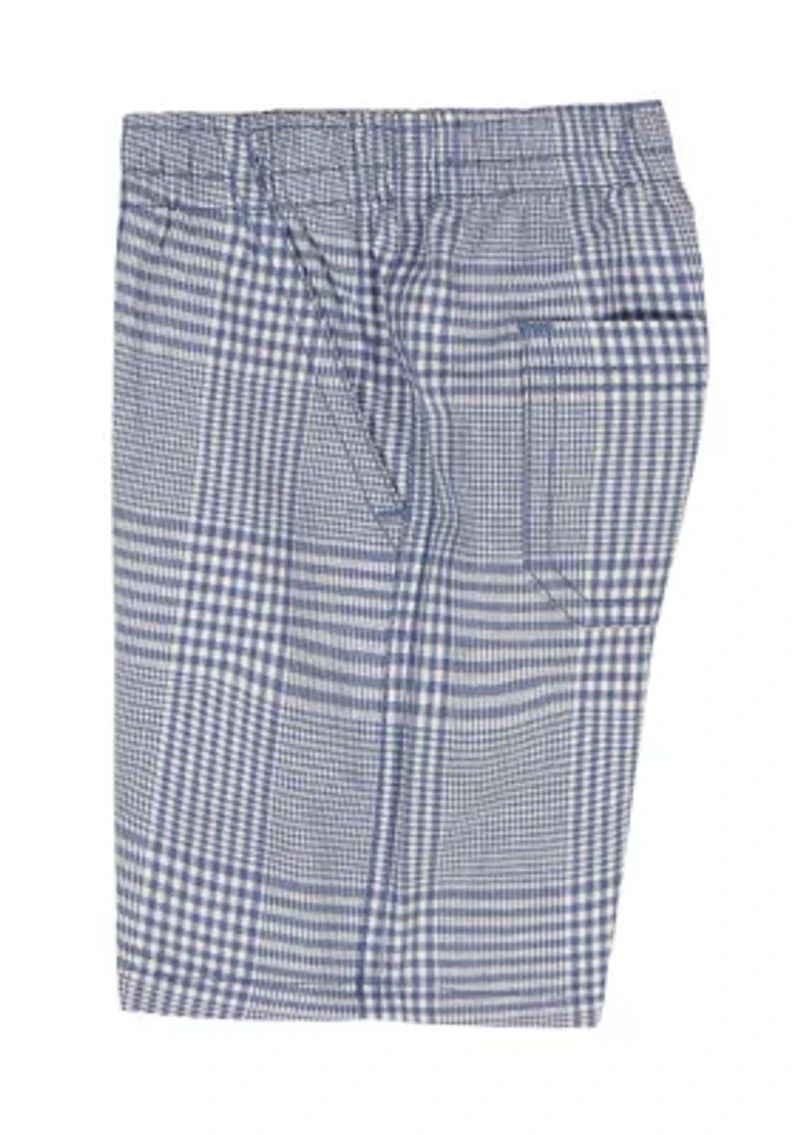 Baby Boys Polo Shirt and Plaid Shorts Set