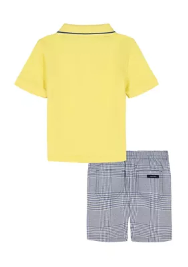 Toddler Boys 2 Piece Polo Set