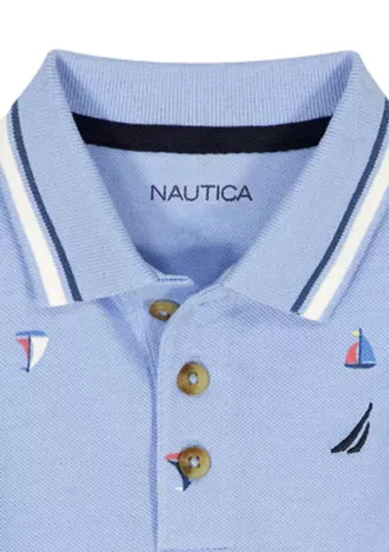 Toddler Boys Polo Shirt and Shorts Set