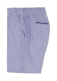 Baby Boys Pastel Striped Polo Shirt and Shorts Set