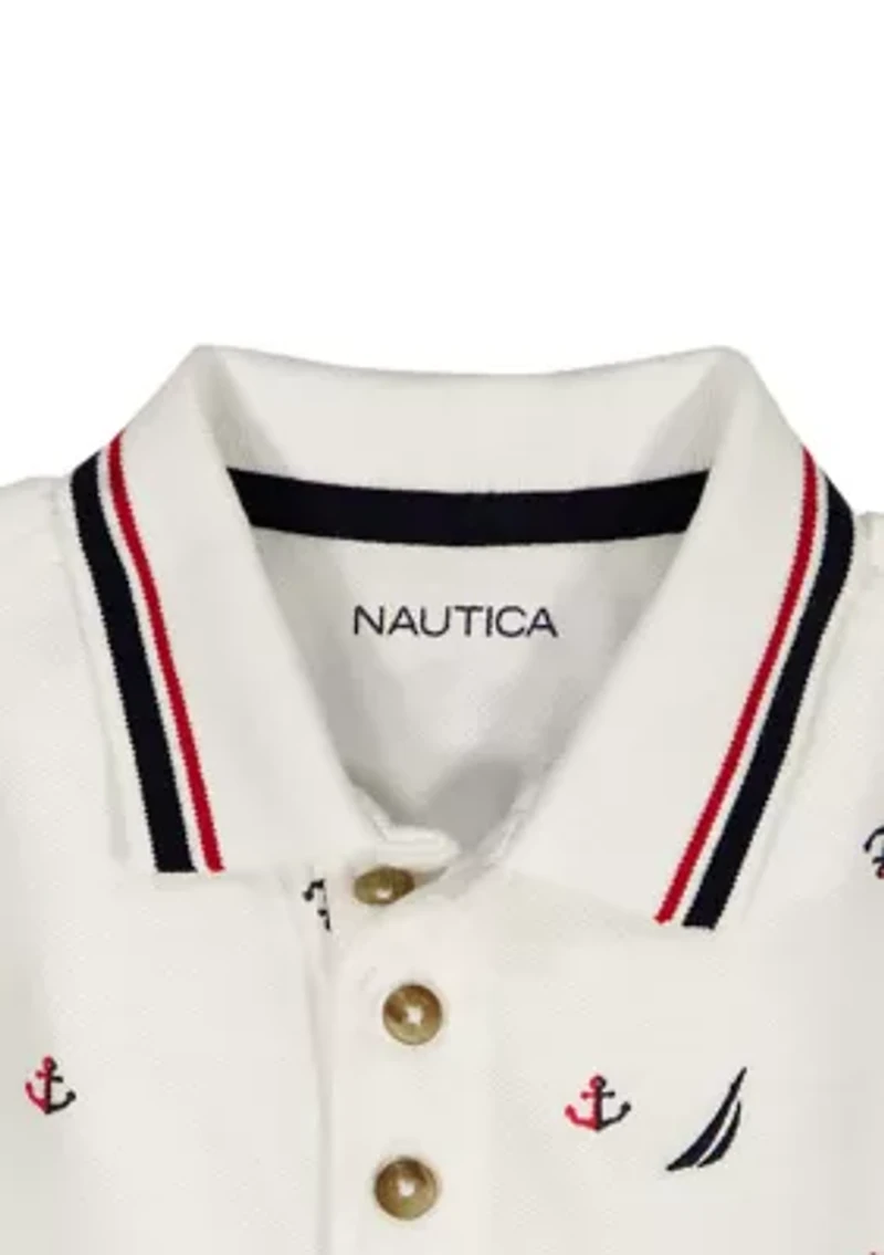 Baby Boys 2 Piece Polo and Shorts Set