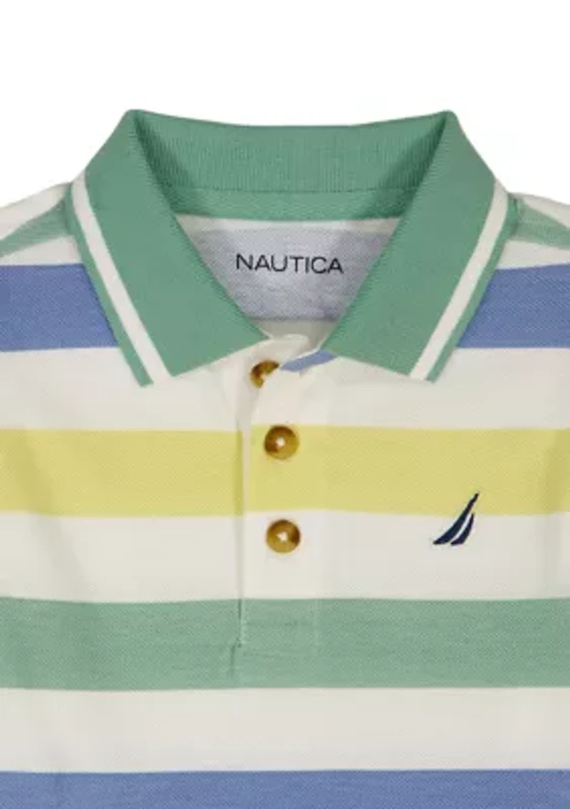 Toddler Boys 2 Piece Polo and Shorts Set