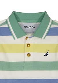 Toddler Boys 2 Piece Polo and Shorts Set