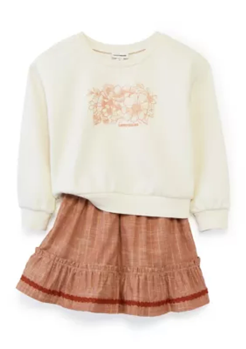 Toddler Girls Fashion Skirt Set