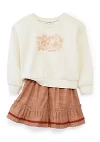 Toddler Girls Fashion Skirt Set