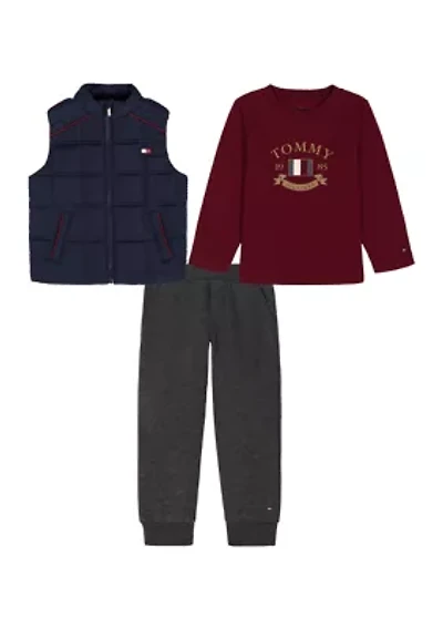Boys 4-7 Three Piece Vest and Pants Set