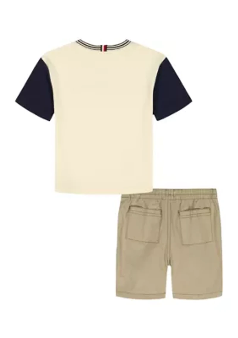 Toddler Boys 2 Piece Shirt and Shorts Set
