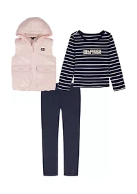 Toddler Girls 3-Piece Vest Set