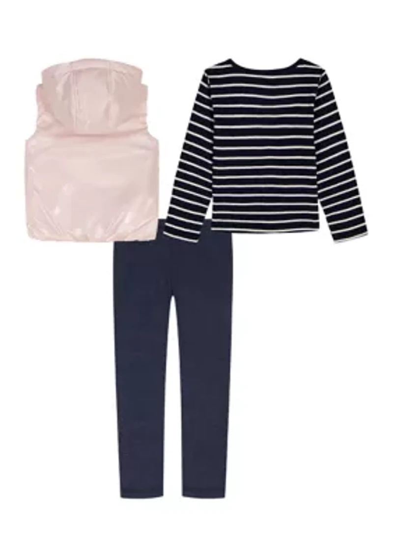 Toddler Girls 3-Piece Vest Set