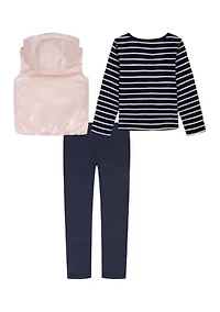 Toddler Girls 3-Piece Vest Set