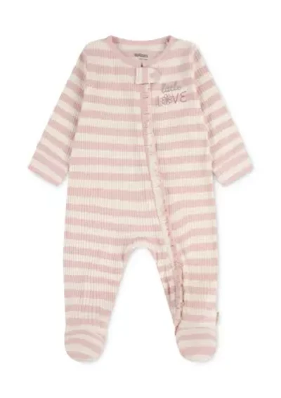 Baby Girls Striped Footie
