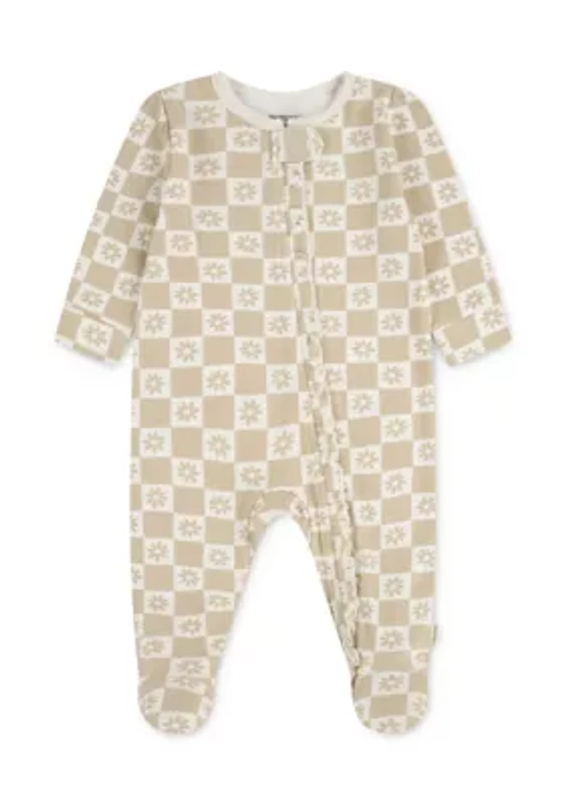 Baby Girls Floral Footed Coverall