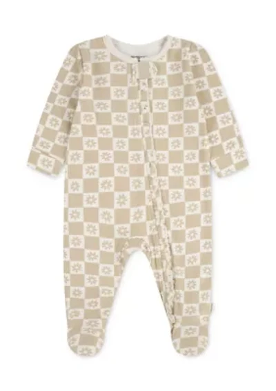 Baby Girls Floral Footed Coverall