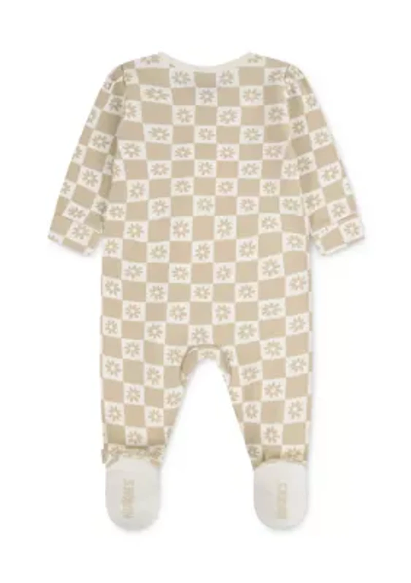 Baby Girls Floral Footed Coverall