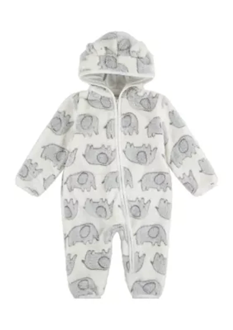 Baby Boys Elephant Footless Coverall