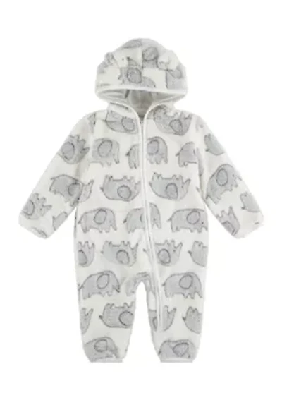 Baby Boys Elephant Footless Coverall