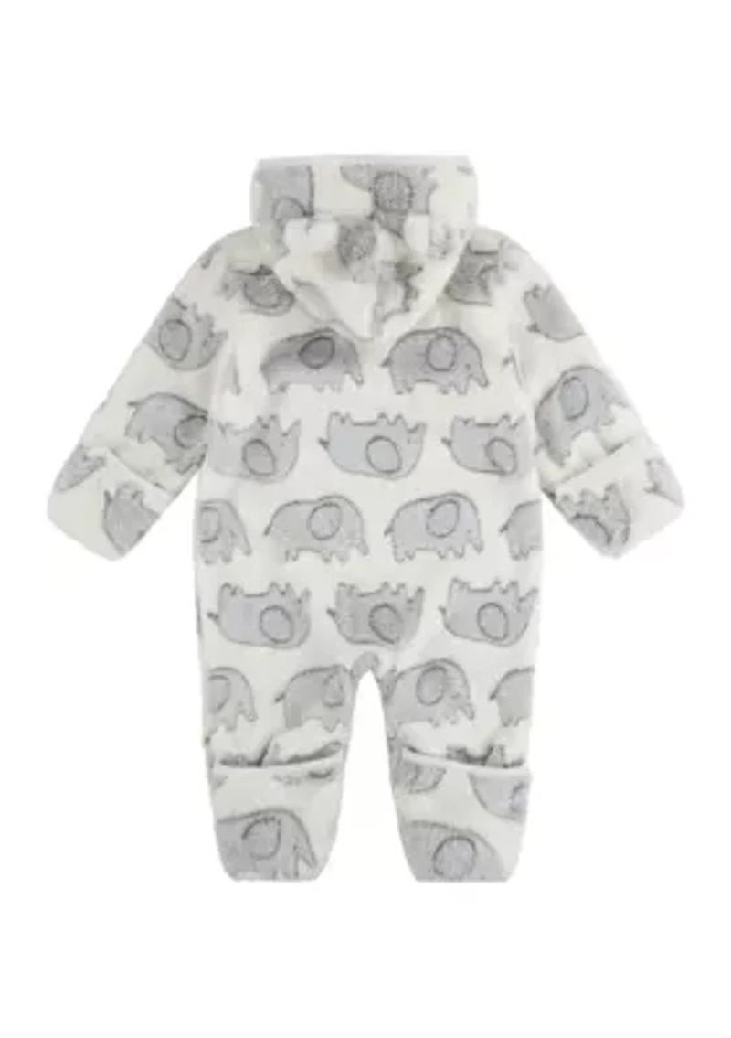 Baby Boys Elephant Footless Coverall