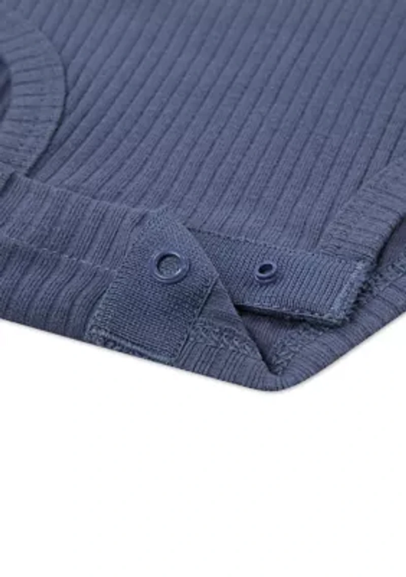Baby Boys Long Sleeve RIbbed Bodysuits - 2-Pack
