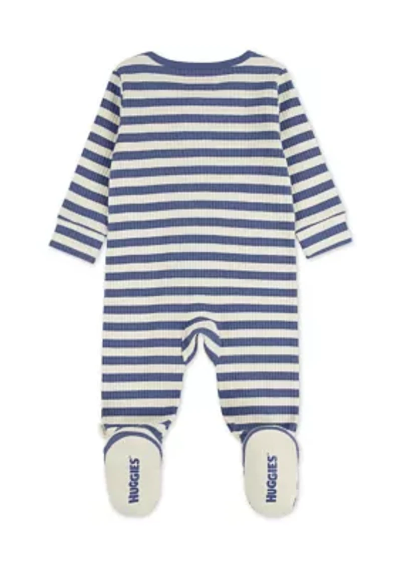 Baby Boys Striped Footie