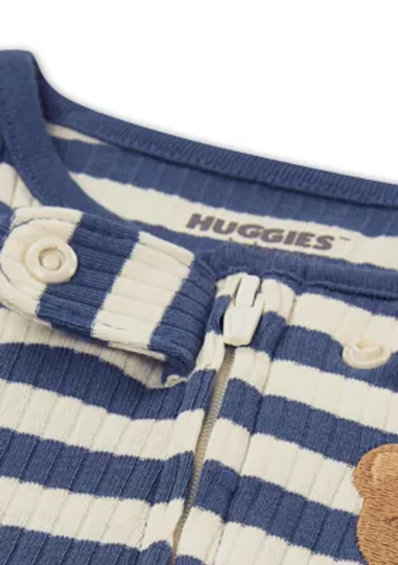 Baby Boys Striped Footie