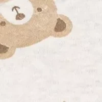 Baby Boys Bear Printed Footed Coverall